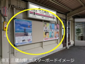 京王／三鷹台駅／駅貼りポスター駅ポスター・駅広告、写真3