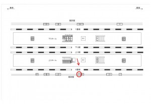 JR／新浦安駅／風防壁／№15駅看板・駅広告、位置図