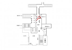 JR／荻窪駅／Ａ口／№2駅看板・駅広告、位置図