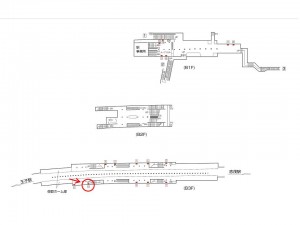 東京メトロ／王子神谷駅／南北線／№10駅看板・駅広告、位置図
