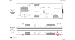 みなとみらい／新高島駅／／№506駅看板・駅広告、位置図