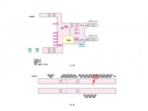 京成　船橋競馬場駅／／№1222駅看板・駅広告、位置図
