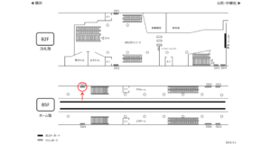 みなとみらい/新高島駅//№503駅看板・駅広告、位置図