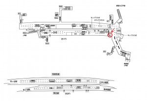 東京メトロ／飯田橋駅／南北線／№24駅看板・駅広告、位置図