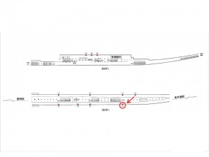 東京メトロ／辰巳駅／有楽町線／№14駅看板・駅広告、位置図