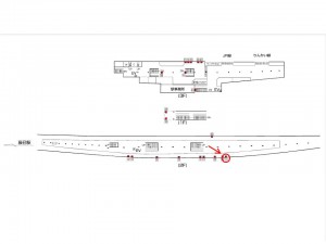 東京メトロ／新木場駅／有楽町線／№9駅看板・駅広告、位置図