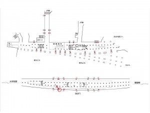 東京メトロ／東京駅／丸ノ内線№6A№A駅看板・駅広告、位置図