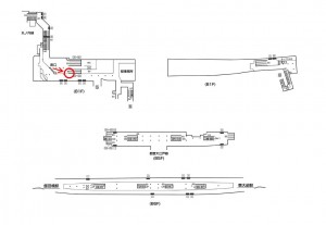 東京メトロ／後楽園駅／南北線／№24駅看板・駅広告、位置図
