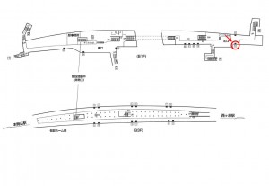 東京メトロ／駒込駅／南北線／№18駅看板・駅広告、位置図