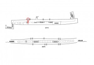 東京メトロ/東大前駅/南北線/№11駅看板・駅広告、位置図