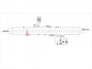 東京メトロ／新高円寺駅／丸ノ内線／№1駅看板・駅広告、位置図