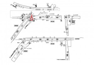 東京メトロ／溜池山王駅／南北線／№15駅看板・駅広告、位置図
