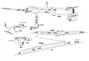 東京メトロ／市ヶ谷駅／南北線／№13駅看板・駅広告、位置図