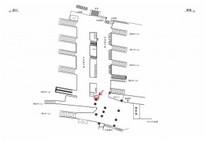 JR／新宿駅／中央地下道／№100駅看板・駅広告、位置図