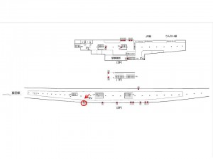 東京メトロ／新木場駅／有楽町線／№16駅看板・駅広告、位置図