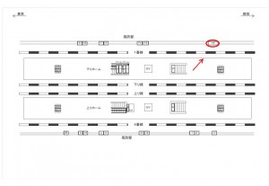 JR／新浦安駅／風防壁／№19駅看板・駅広告、位置図