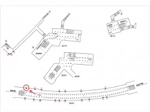 東京メトロ／永田町駅／有楽町線／№1駅看板・駅広告、位置図