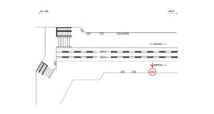 JR／武蔵浦和駅／武蔵野線ホーム／№104駅看板・駅広告、位置図