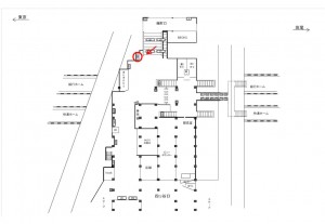 JR／四ツ谷駅／本屋口／№58駅看板・駅広告、位置図