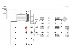 JR／浦和駅／本屋口／№119駅看板・駅広告、位置図