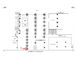 JR/横浜駅/中央通路/№39駅看板・駅広告、位置図