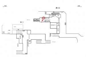 JR／東中野駅／本屋口／№5駅看板・駅広告、位置図