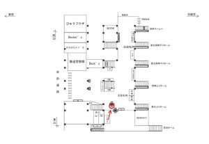 JR／大宮駅／北口改札内／№85駅看板・駅広告、位置図