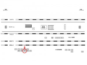 JR／東戸塚駅／貨物線側／№25駅看板・駅広告、位置図