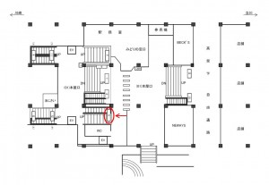 JR／武蔵中原駅／本屋口／№5駅看板・駅広告、位置図