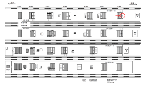 JR／池袋駅／外回りホーム／№18駅看板・駅広告、位置図