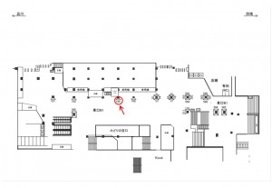 JR／新宿駅／東口B1／№105駅看板・駅広告、位置図