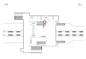 JR／西府駅／本屋口／№7駅看板・駅広告、位置図