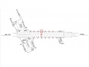 東京メトロ／淡路町駅／丸ノ内線／№12駅看板・駅広告、位置図