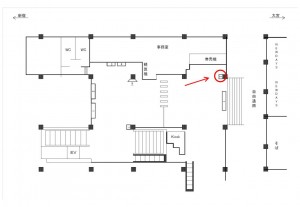 JR/北与野駅/本屋改札外/№2駅看板・駅広告、位置図