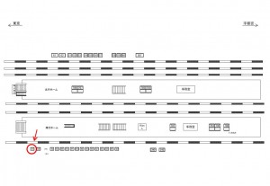 JR／南浦和駅／南行線側／№51駅看板・駅広告、位置図