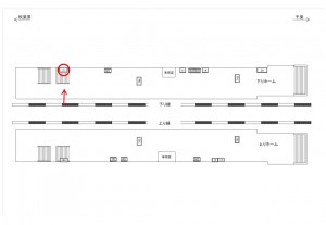JR／浅草橋駅／下りホーム／№31駅看板・駅広告、位置図