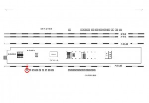 JR／目黒駅／内回り線側／№51駅看板・駅広告、位置図