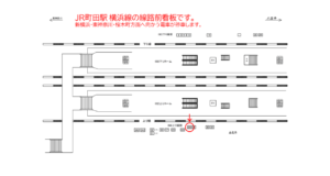 JR／町田駅／上り線前／№26駅看板・駅広告、位置図