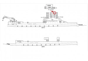 東京メトロ／西日暮里駅／千代田線／№27駅看板・駅広告、位置図