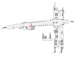 東京メトロ／九段下駅／東西線／№11駅看板・駅広告、位置図