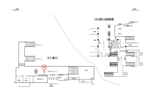 JR／取手駅／東口／№14駅看板・駅広告、位置図
