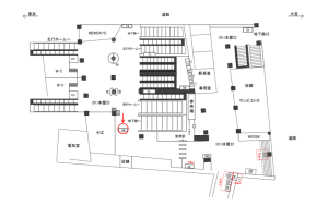 JR／西日暮里駅／本屋口／№56駅看板・駅広告、位置図