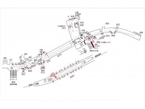 東京メトロ／新宿駅／丸ノ内線№12A№A駅看板・駅広告、位置図