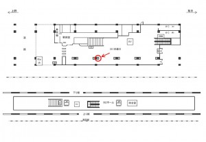 JR／南千住駅／本屋口／№24駅看板・駅広告、位置図