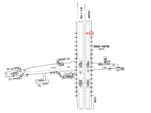 東京メトロ／表参道駅／半蔵門線／№32駅看板・駅広告、位置図