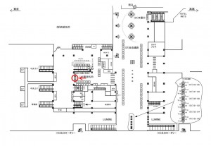 JR／立川駅／東改札内／№16駅看板・駅広告、位置図