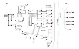 JR／高田馬場駅／本屋口／№128駅看板・駅広告、位置図