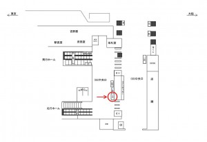 JR／有楽町駅／中央口／№101駅看板・駅広告、位置図