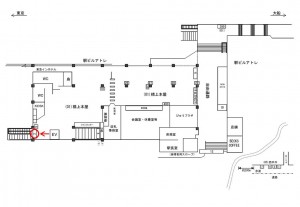 JR／大森駅／橋上本屋口／№2駅看板・駅広告、位置図