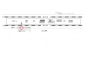 JR／平井駅／上り線側／№9駅看板・駅広告、位置図